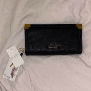 Jessica Simpson Black and Gold Wallet